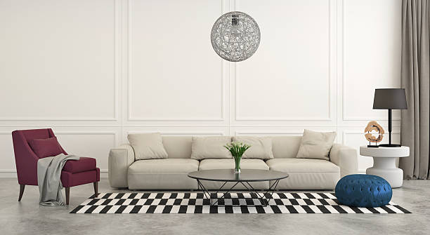 istock Modern classic living room with white sofa 564594650