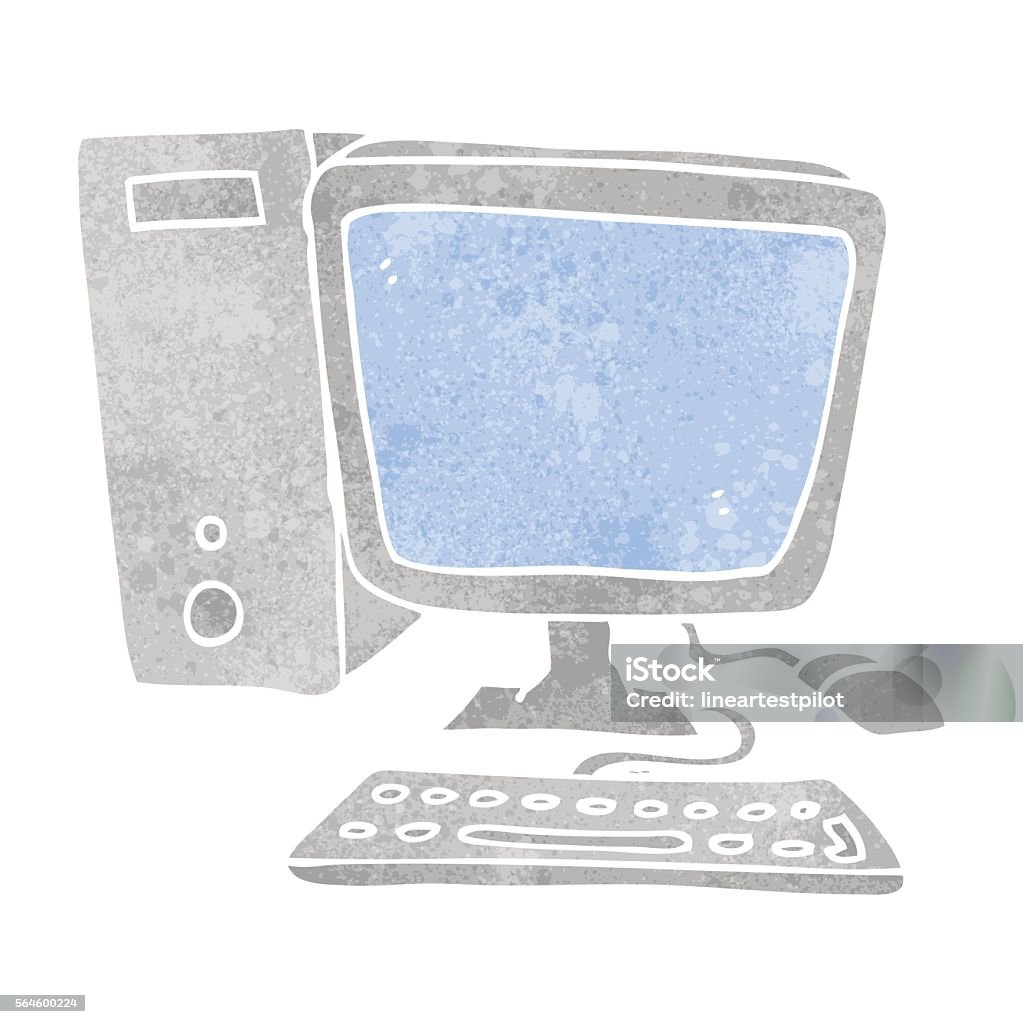 Ilustración de Computadora De Escritorio De Dibujos Animados Retro y más Vectores Libres de Derechos de Croquis - iStock Ilustración de Computadora De Escritorio De Dibujos Animados Retro y más Vectores Libres de Derechos de Croquis - iStock