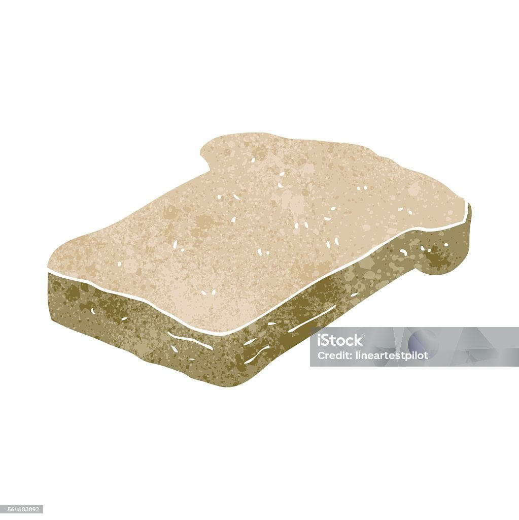 Free Hand Slice Retro Cartoon Bread Slice Stock Illustration - Download Image Now ...