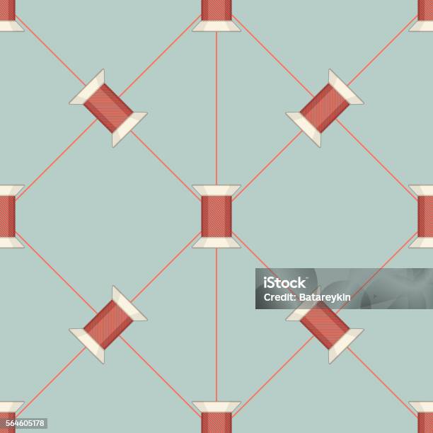 Texture Thread Patterns Spool Of Thread Texture Seamless Pattern Stock Illustration - Download ...