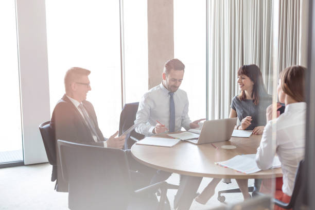 Business people meeting in conference room  time period stock pictures, royalty-free photos & images