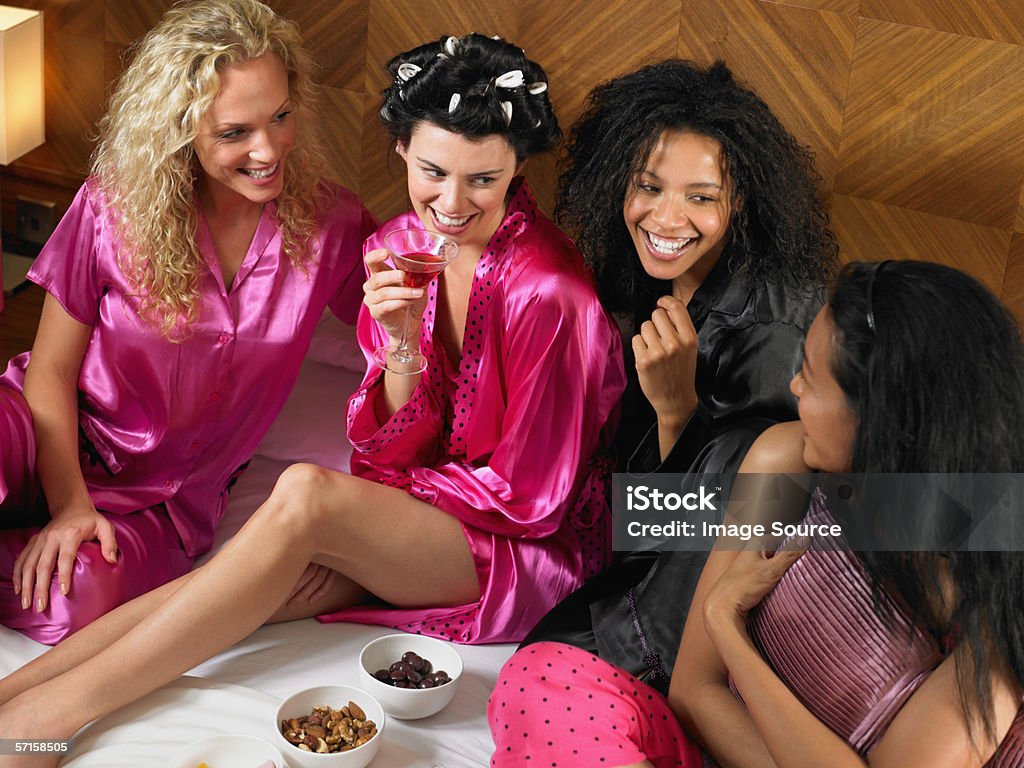 Slumber party  Adult Stock Photo