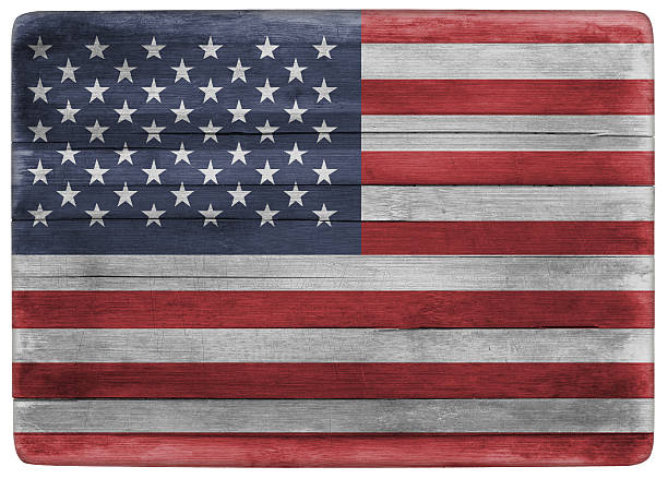 istock American flag on wooden board 576545012
