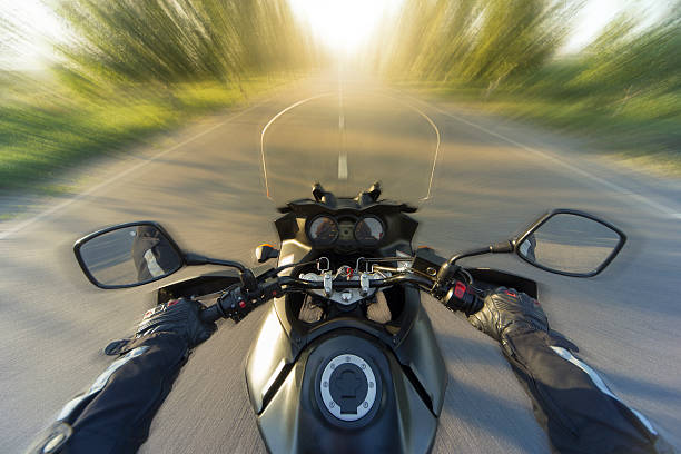istock Traveling on a motorcycle on the mountain roads. 576545026