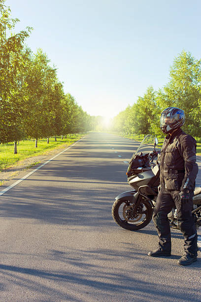istock Traveling on a motorcycle on the mountain roads. 576545346