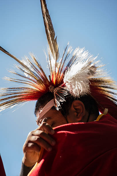 Kiowa Blackleggings Warrior Society Pow-wow. Anadarko, Oklahoma, U.S.A. - October 11, 2015: Kiowa Blackleggings Warrior Society Pow-wow. kiowa stock pictures, royalty-free photos & images