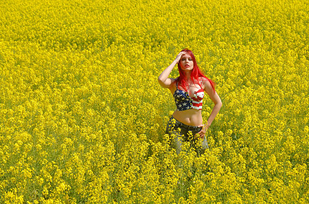 istock Patriotic Summer Girl two 576551120