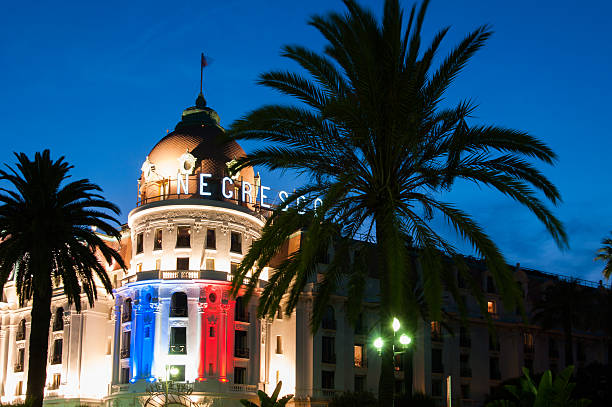 hotel negresco promenade des anglais nizza costa azzurra francia - ogc nice foto e immagini stock