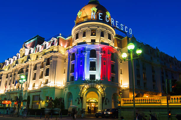 hotel negresco promenade des anglais nizza costa azzurra francia - ogc nice foto e immagini stock