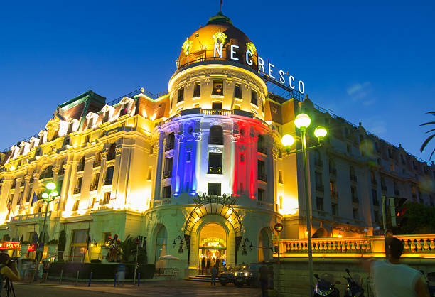 hotel negresco promenade des anglais nizza costa azzurra francia - ogc nice foto e immagini stock