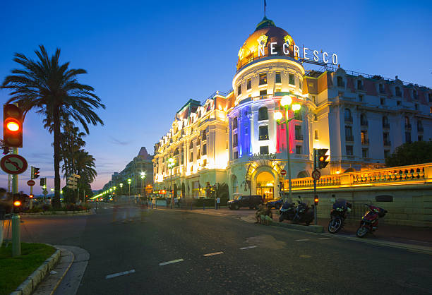 hotel negresco promenade des anglais nizza costa azzurra francia - ogc nice foto e immagini stock