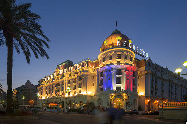 hotel negresco promenade des anglais nizza costa azzurra francia - ogc nice foto e immagini stock