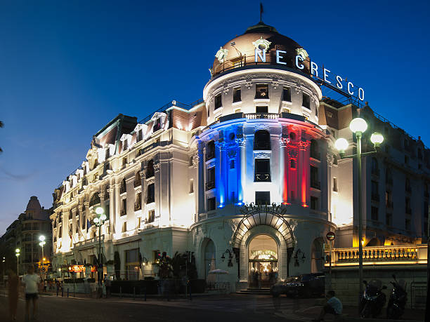 hotel negresco promenade des anglais nizza costa azzurra francia - ogc nice foto e immagini stock