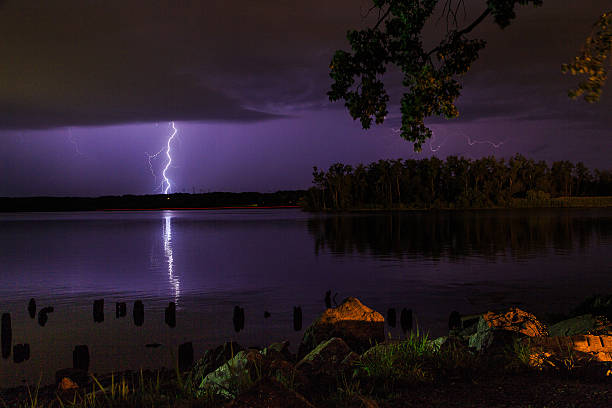 istock Thunder and lightening storm on the Hudson River in summer 576561272
