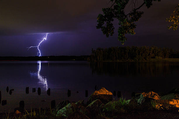 istock Thunder and lightening storm on the Hudson River in summer 576562144