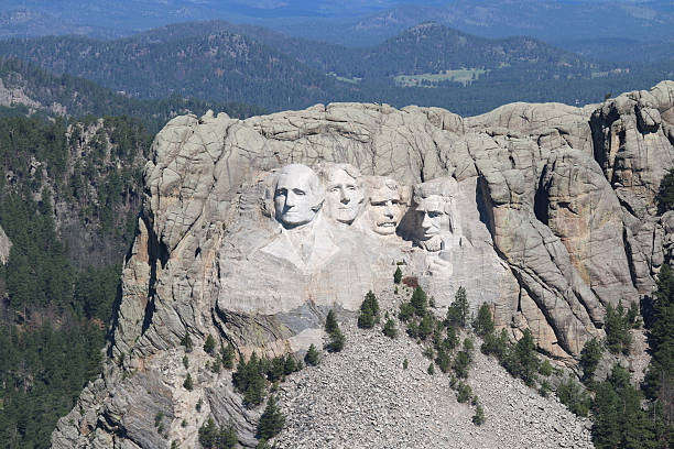 Mount Rushmore - Black Hills - South Dakota Historic monument. mt rushmore national monument stock pictures, royalty-free photos & images