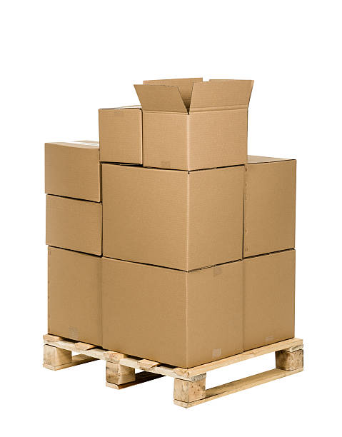 istock Cardboard box isolated on white seamless background 576564924