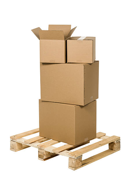 istock Cardboard box isolated on white seamless background 576564996