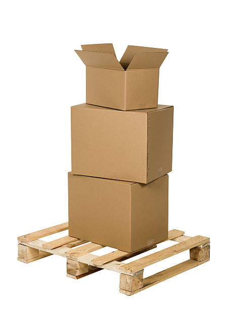 istock Cardboard box isolated on white seamless background 576565008