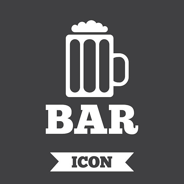 istock Bar or Pub sign icon. Glass of beer symbol. 576567192