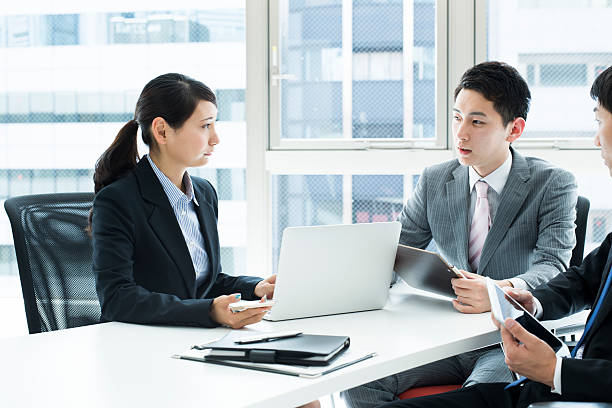 istock Businessman making the idea during a meeting 576574784