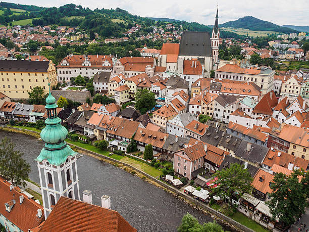 istock Cesky Krumlov city view from Cesky Krumlov castle tower 576581374