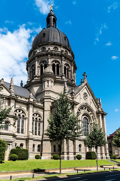 Dome of The Old Historic Christuskirche Church in Mainz Dome of The Old Historic Christuskirche Church in Mainz,Germany church hessen religion wiesbaden stock pictures, royalty-free photos & images