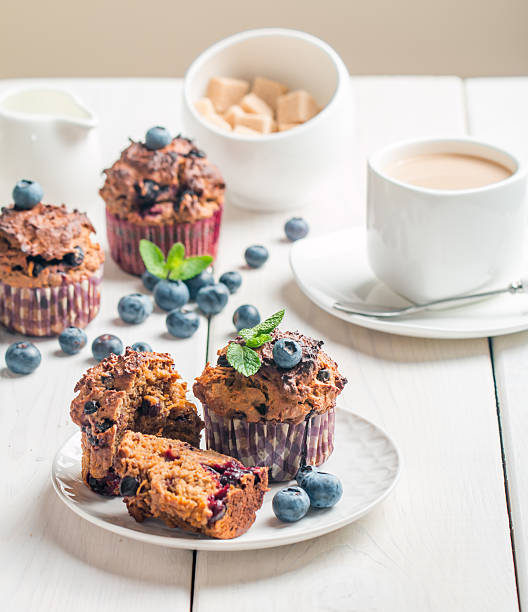 istock Carrot muffins with blueberrie 576589944