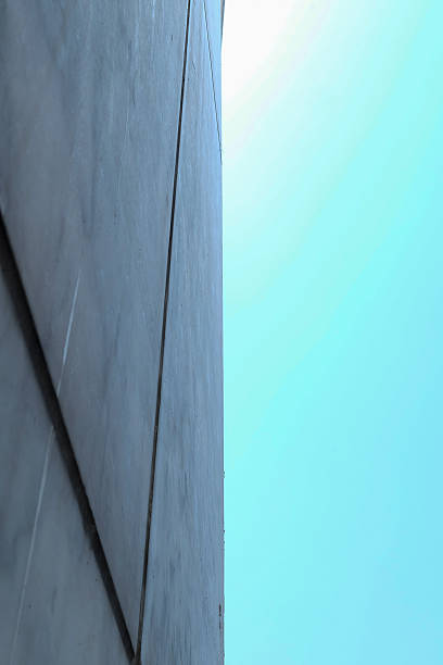 istock Concrete exterior wall of minimal architecture 576593890