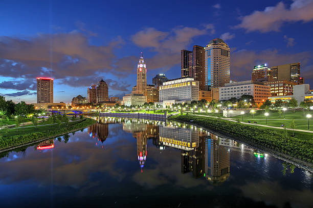 istock Downtown Columbus, Ohio at dusk 576595722