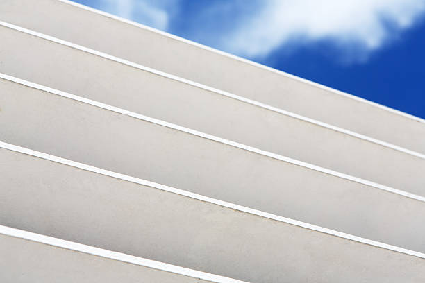 beautiful modern building on sky background. urban architecture.