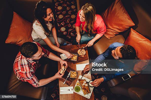 Fine Dining Friends Stock Photo - Download Image Now - Friendship, Foodie, Food