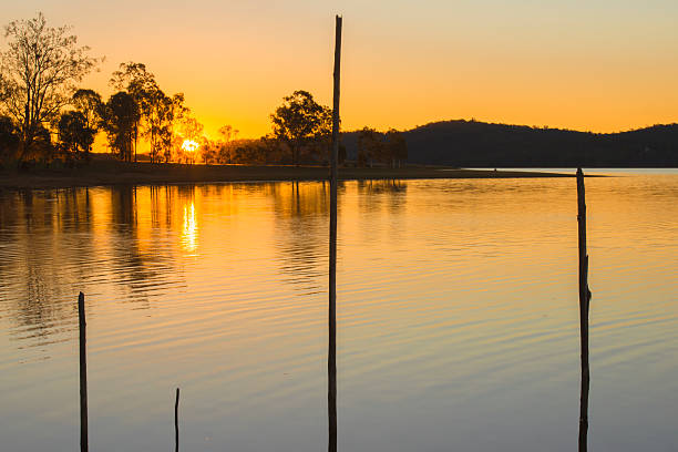 Lake Wivenhoe in Queensland during the day. Apart of Wivenhoe Dam.