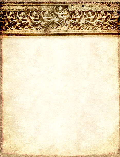 istock Grunge background with carving, Preah Khan Temple, Angkor Wat, C 576605926
