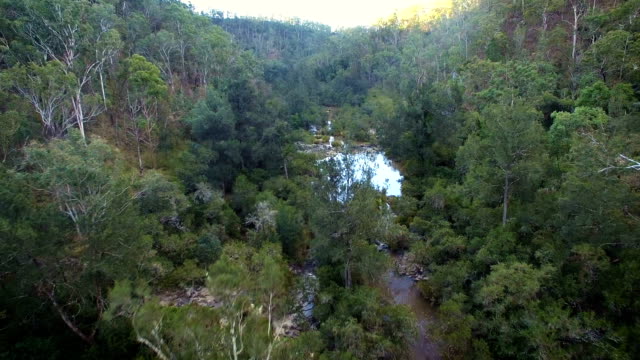 Drone footage of an Australian gorge/canyon
