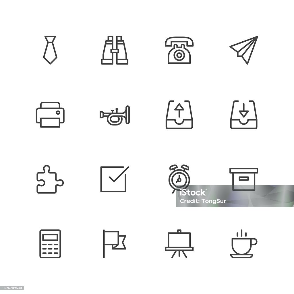 Office stuff icons Office stuff icons Vector EPS File. Icon Symbol stock vector