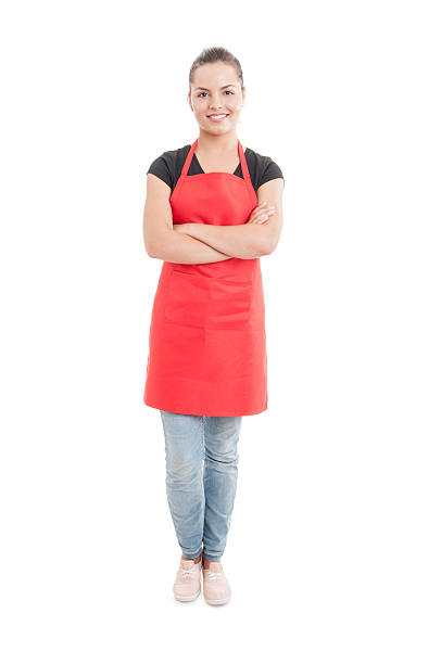 istock Happy hypermarket seller with confident attitude 576710162