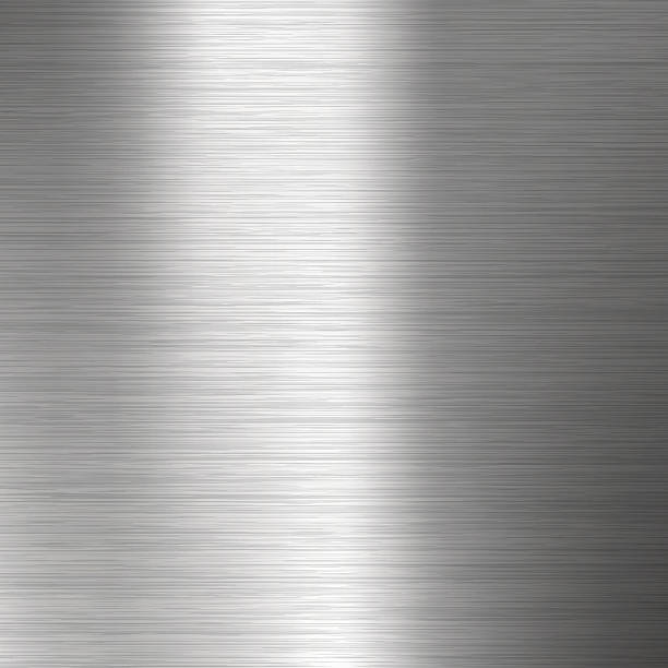 istock Brushed metal texture. Gray vector abstract background. Steel or Aluminium. 576711396