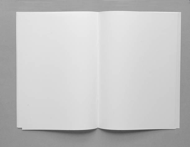istock Vertically orientated blank white paper brochure with copy space 576716380