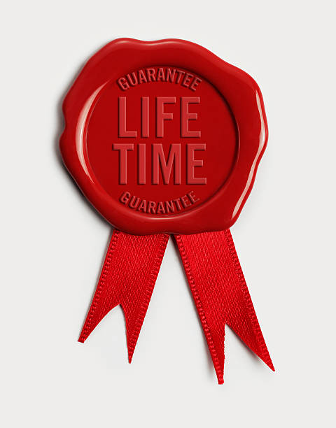 istock Life Time guarantee Wax Stamp 576718768