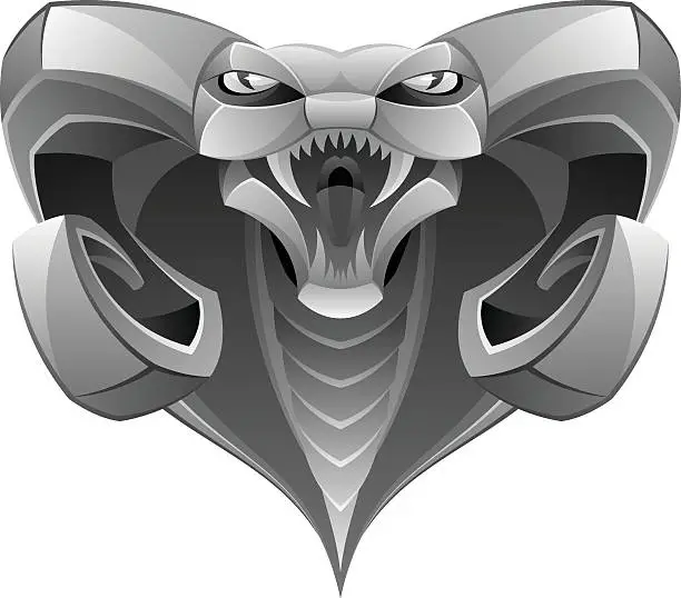 Vector illustration of Demon head