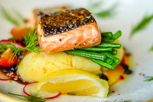 Grilled salmon