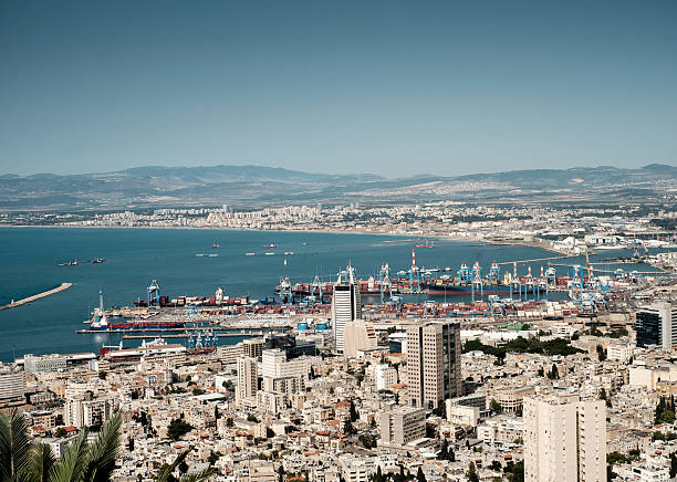 istock Panoramic view from Mount Carmel in Haifa, Israel. 576721090