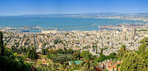 istock Panoramic view from Mount Carmel in Haifa, Israel. 576721358