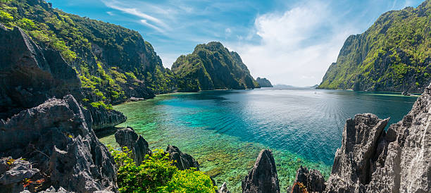 El Nido, Philippines Beautiful day at El Nido, Philippines. High resolution panorama asia pac photos stock pictures, royalty-free photos & images