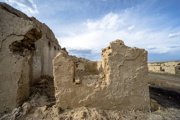 istock demolished old houses ruins in valley 576724552