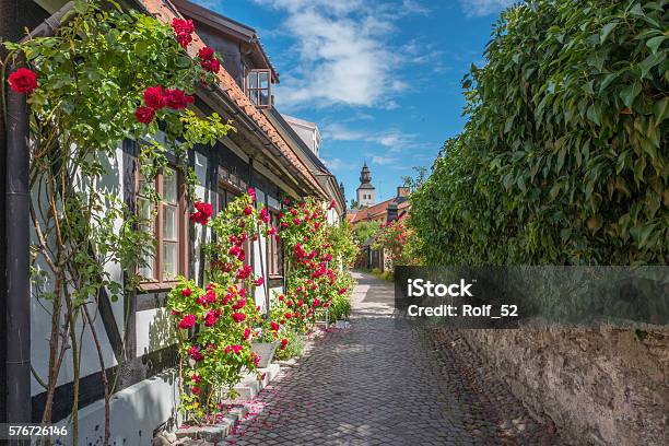 Medieval Hanse Town Visby In Sweden Stock Photo - Download Image Now - Visby, Sweden, Gotland