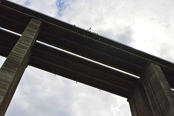 istock Bungee jump from a 390-feet high viaduct 576726728