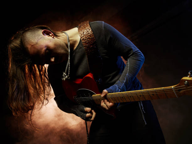 istock The guitarist plays solo. 576728038