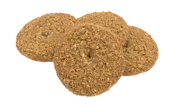 istock Oatmeal sugar free cookies isolated on a white background 576734490